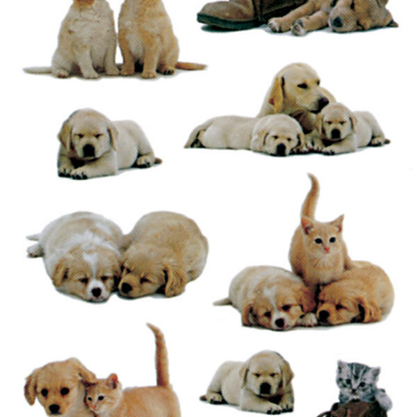 Hondenpuppy stickerset