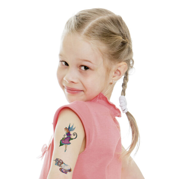 Kleurrijke Kindertattoos van Elfjes en Eenhoorns