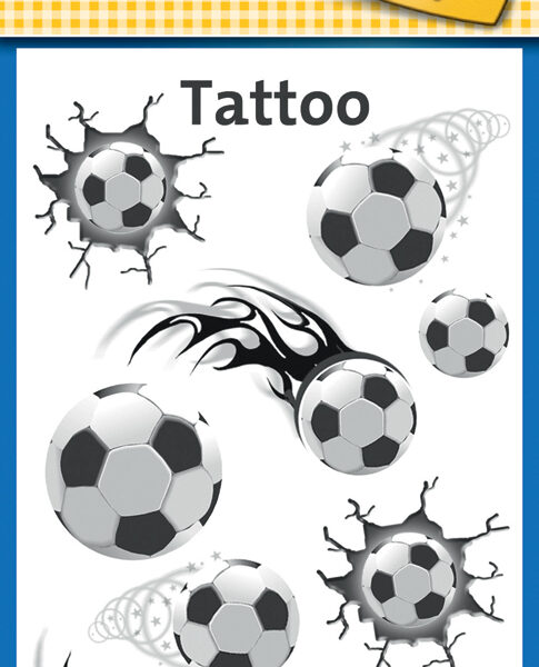 Voetbaltattoo's voor kinderen van ZDesign