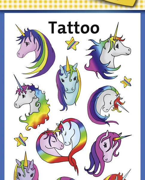 Eenhoorn Tijdelijke Tatoeages voor Kinderen