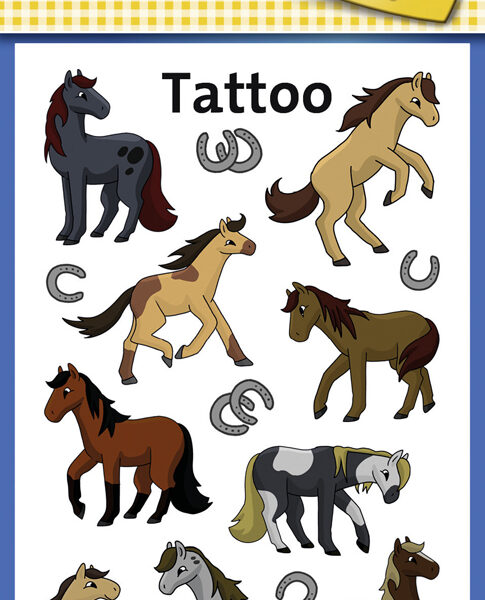 Kindertattoos 'Paarden'