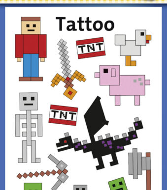 Kinder tijdelijke stickers 'Pixel'