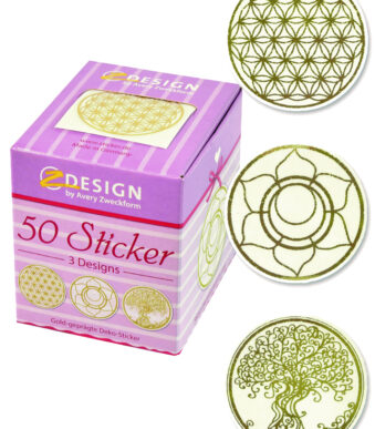 Zelfklevende stickervellen 'Levensbloem' op rol