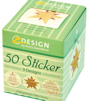 Avery etiketten op rol, kerstontwerp