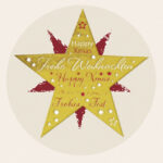 Avery etiketten op rol, kerstontwerp