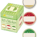 Avery etiketten op rol, kerstontwerp