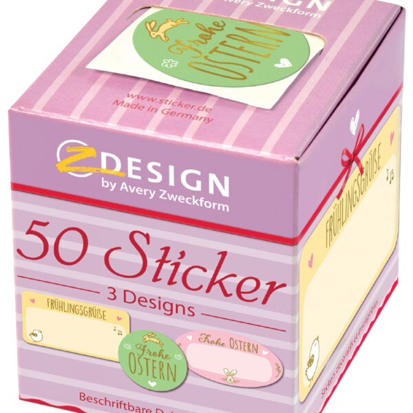 Etikettenrol met Paasstickers voor decoratie