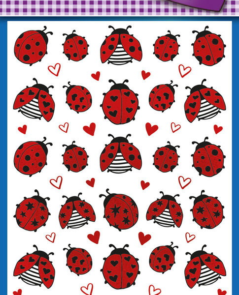 Avery Herbruikbare Sticker Creatief 'Lieveheersbeestje'