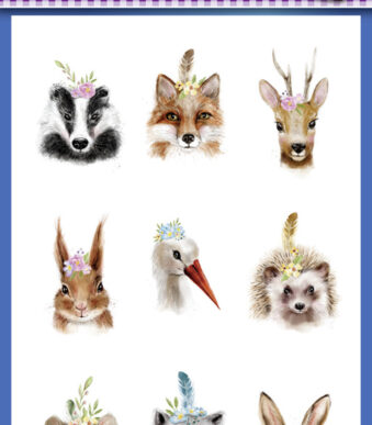 Avery Stickeretiketbundel 'Boho-dieren' Paasstickers