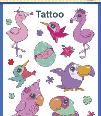 Tropische Kindertatoeages