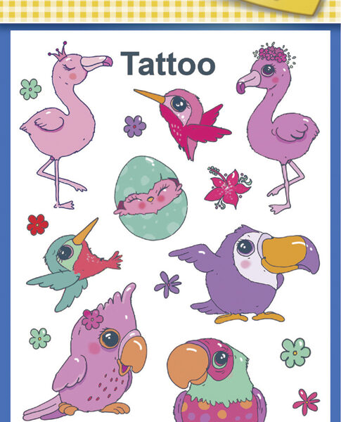 Tropische Kindertatoeages