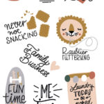 Zelfklevende stickers 'Moeder Life'