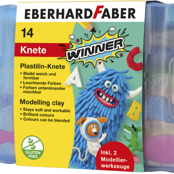 EBERHARD FABER Plastilin-boetseerklei WINNER, 14 stuks in doosje