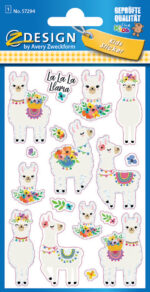 Avery Decoratieve Glitterstickers 'Alpaca' voor Kinderen