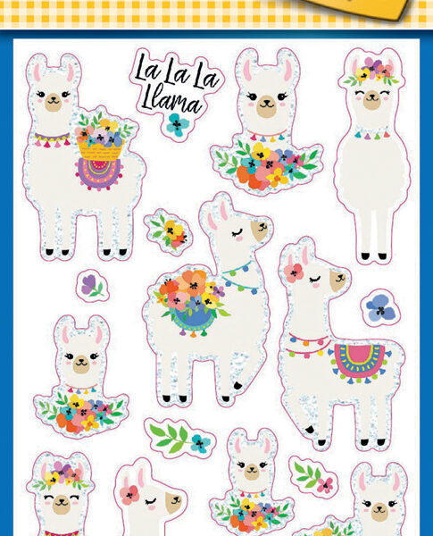 Avery Decoratieve Glitterstickers 'Alpaca' voor Kinderen
