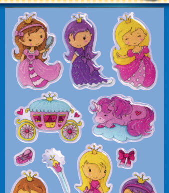 Avery glanzende stickers 'Prinses' voor kinderen