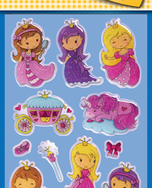 Avery glanzende stickers 'Prinses' voor kinderen