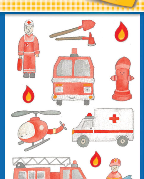 Avery Vormgevend Papieren Stickers voor Kinderen, rood