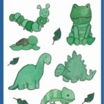 Avery Zelf Ontwerp Kinder-Papieren Stickers, Groen