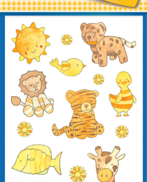 Avery Papieren Stickers voor Kinderen, geel