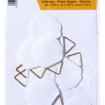 HERMA fotolijst hanghaakjes diameter 30 mm, papier met geïntegreerde stof, wit