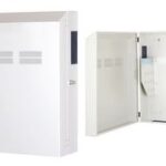 19 inch wandverdeeldoos smal, 6 HE, lichtgrijs (RAL7035)