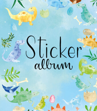 Stickeralbum Dino, formaat A5