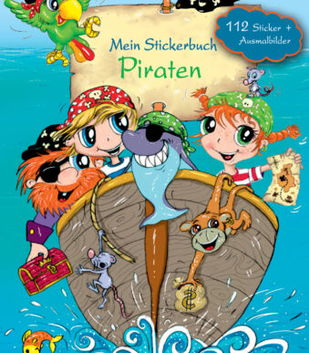Krassspeelboek, formaat A5, piratenthema