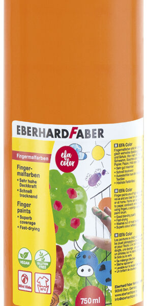 EBERHARD FABER vingerverf EFA Color, cadmiumoranje, 750 ml