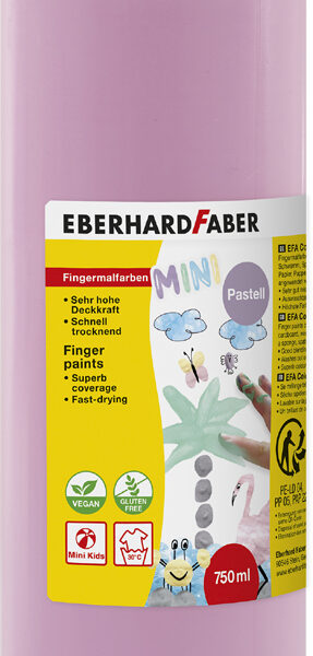 EBERHARD FABER vingerverf EFA Color, pastel-rose, 750 ml