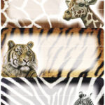 Herma boeketiketjes 'Afrikaanse dieren', 76 x 35 mm