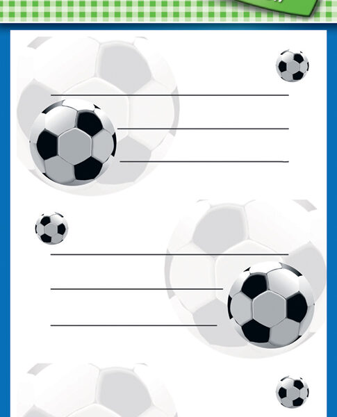 Etiketten voor boeken 'Voetbal'