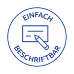 Blauwe Schooletiketten 'Lijnen'