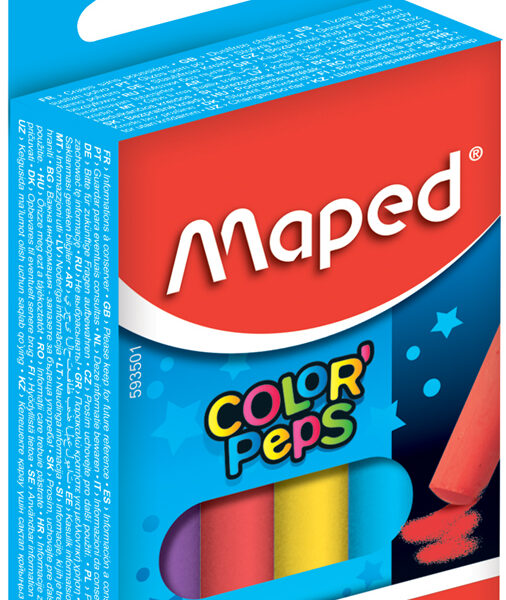 Maped gekleurde ronde tekenkrijtjes voor schoolbord