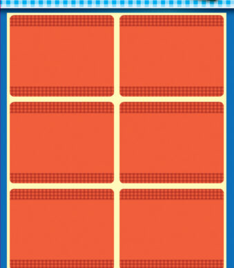 Avery Zelfontwerp Diepvrieslabels Huis, rood