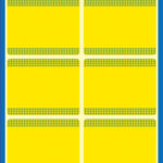 Avery diepvriesnalesetiketten voor huishoudelijk gebruik, geel