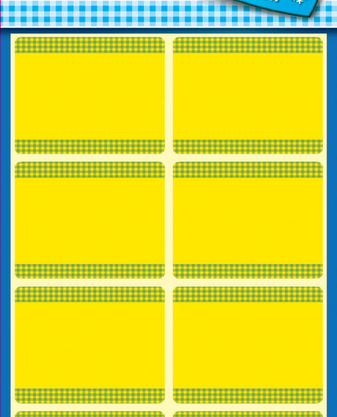 Avery diepvriesnalesetiketten voor huishoudelijk gebruik, geel