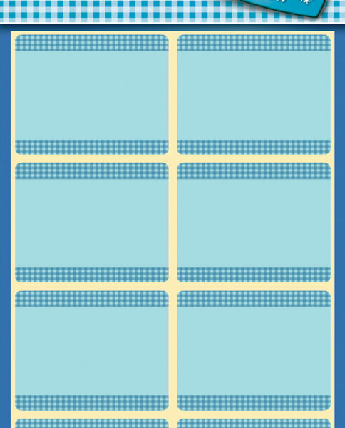 Avery diepvrieslabels Home, blauw