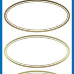 Ovalen huishoud-etiketten van Avery Z-Design.