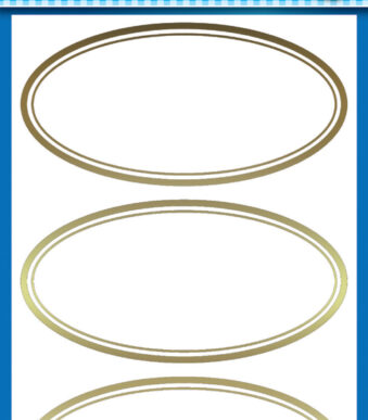 Ovalen huishoud-etiketten van Avery Z-Design.