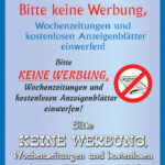 Etiketten 'Geen reclamedrukwerk'