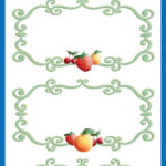 Huishoudelijke etiketten 'Designkader', Z-Design