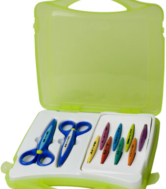 Mapedcassette voor contourknippen, 10 verschillende knipvormen.