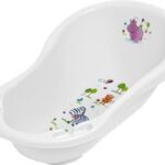 Keeeper kinderbadje 'Maria Nijlpaard', met stop, wit.