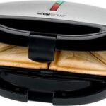 Clatronic sandwichmaker grill zwart roestvrijstaal