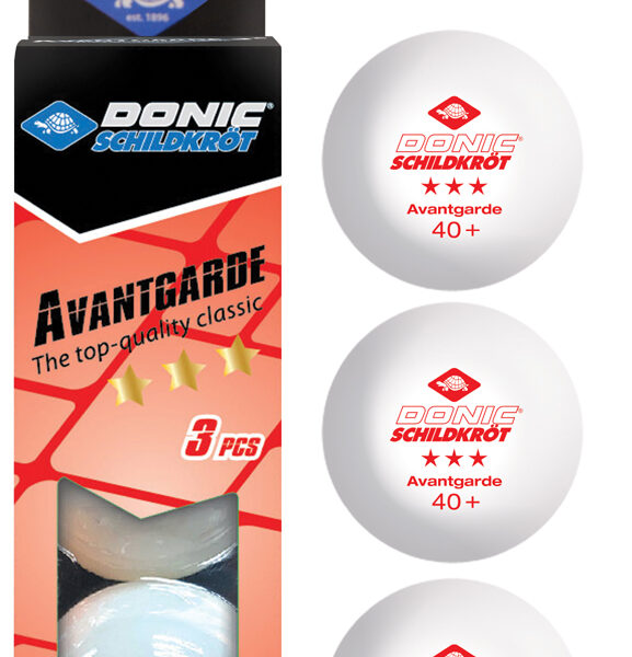Donic tafeltennisbal 'Avantgarde 3-ster', wit