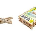 Houten wasknijpers, lengte 75 mm