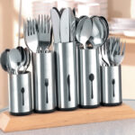 Bestekbakje PIPES, met 5 houders