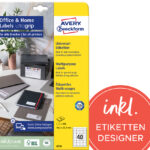 Universele etiketten kantoor en huis, 48,5x25,4 mm