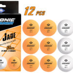 Tafeltennis ballen "Jade", doos met 12 stuks, gemengde kleuren.